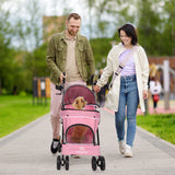 Lightweight Folding Pet Stroller – Travel in Comfort & Style
