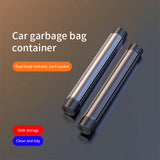 Metal Roller Car Trash Can – Auto Organizer with Phone Holder & Storage Bag