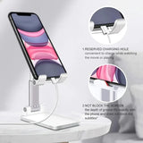 Universal Adjustable Desk Phone Stand – Compact Mobile Holder for Desk and Tabletop Use
