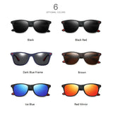 Vintage Square Unisex Sunglasses – Polarized Anti-Glare UV400 Shades for Driving & Fishing