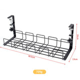 Under Desk Cable Organizer – Heavy-Duty Wire Management Rack for Clutter-Free Workspace