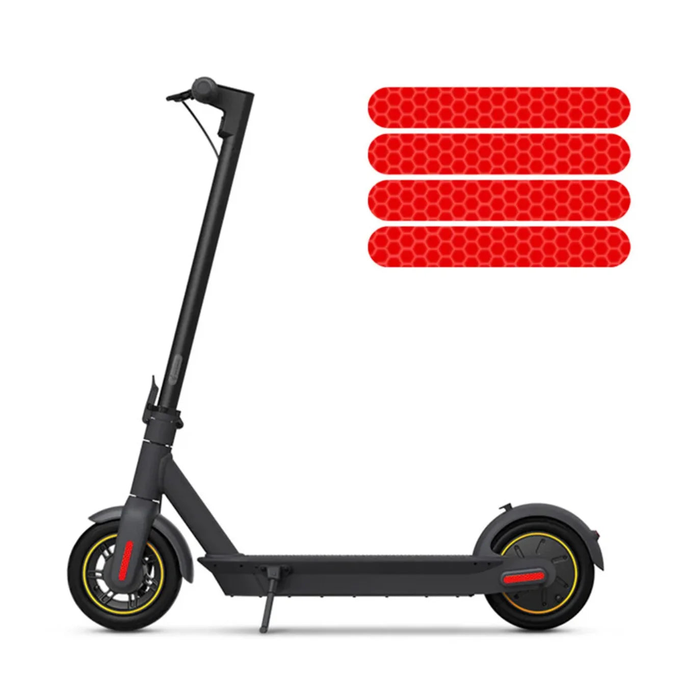High-Visibility Reflective Scooter Stickers for Night Safety