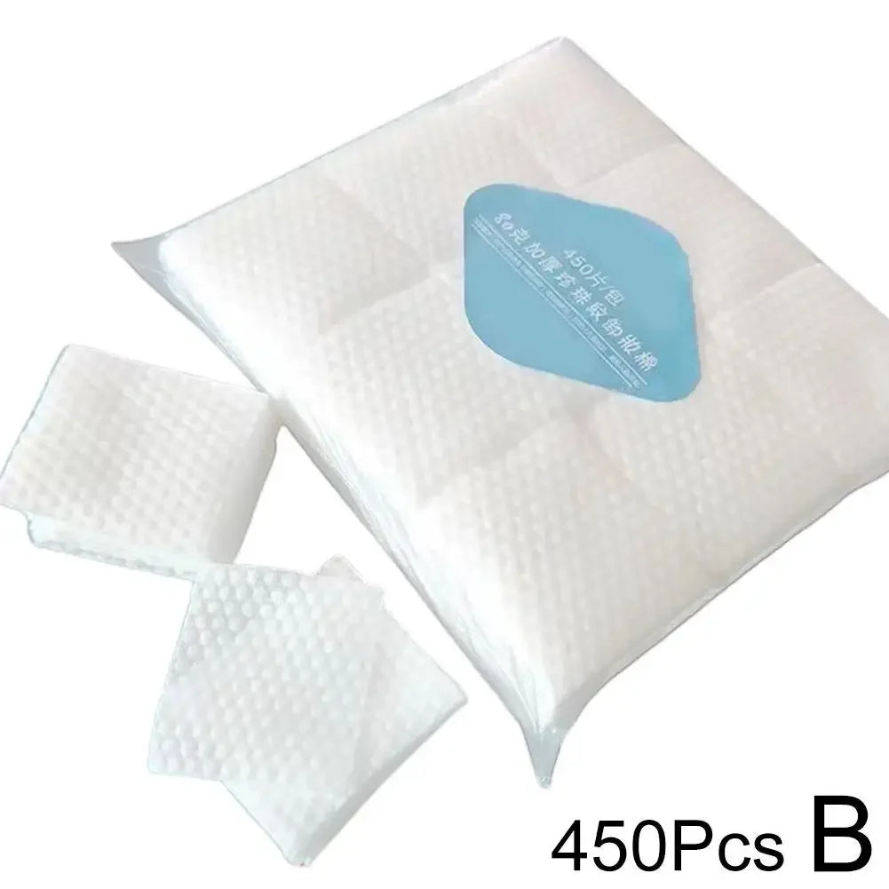 Premium Pearl-Pattern Makeup Remover Cotton Pads – Soft, Absorbent & Gentle (450/500/600pcs)