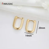 Trendy Gold Plated Hoop Earrings for Women – Classic Round Circle Design