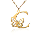 Elegant 18K Gold Butterfly Pendant Necklace – Trendy & Stylish Jewelry for Women