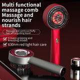 Electric Scalp Massager Comb with Red Light Therapy & Hair Serum Applicator