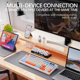 Wireless Bluetooth Keyboard with Smart Screen and RGB Backlighting – Multi-Device, Ergonomic 96-Key Design