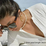 Natural Baroque Freshwater Pearl Choker Necklace for Women
