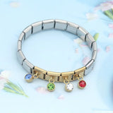 Enhance your style with this sleek and durable stainless steel hologram bracelet, designed for both men and women