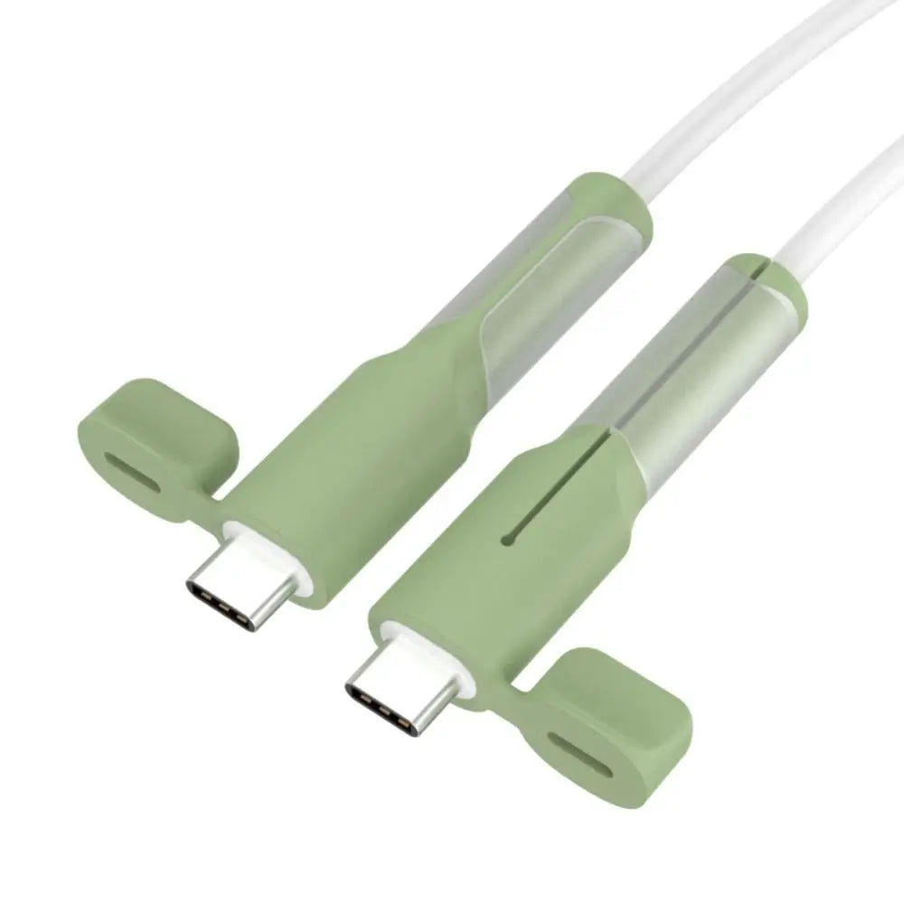 Protector de cable de cargador tipo C de silicona suave, práctico accesorio de protección de cable
