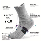 Men’s Thick Athletic Crew Socks – Breathable, Moisture-Wicking Sport Socks (3 Pairs)