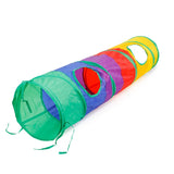 Foldable S-Shaped Cat Tunnel – Interactive Play Tube with Multiple Entries for Indoor Cats