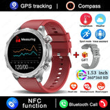 2025 AMOLED Smart Watch with Bluetooth Calling - GPS, NFC & Health Monitoring
