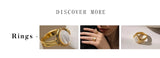 Peri'sBox Minimalist Wide Rings – Smooth Gold & Silver Plated Stainless Steel Stackable Fashion Rings for Men & Women