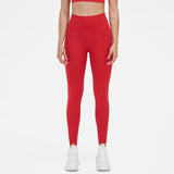 Women's High-Waist Nylon Yoga Leggings with Hidden Pocket