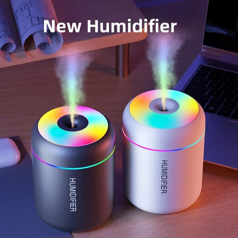 Mini humidificador ultrasónico: difusor de aroma portátil USB con salida de niebla silenciosa