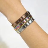 Stainless Steel Hologram Bracelet – Stylish & Durable Unisex Link Chain Jewelry