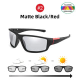 Gafas de sol fotocromáticas VIVIBEE para hombre, gafas deportivas negras para mujer, gafas de sol polarizadas que cambian de color para conducir 2025