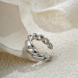 Trendy Stainless Steel Geometric Ring – Fashionable Statement Jewelry for Women