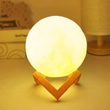DIY Moon Night Light Kit - Hand-Painted Planet Lamp for Kids' Room Decor