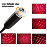 USB-Powered LED Star Projector – Adjustable Galaxy Night Light for Car & Room Decor