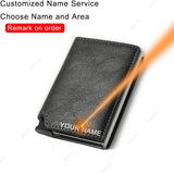 Slim RFID PU Leather Wallet – Trifold Business Card Holder for Men & Women