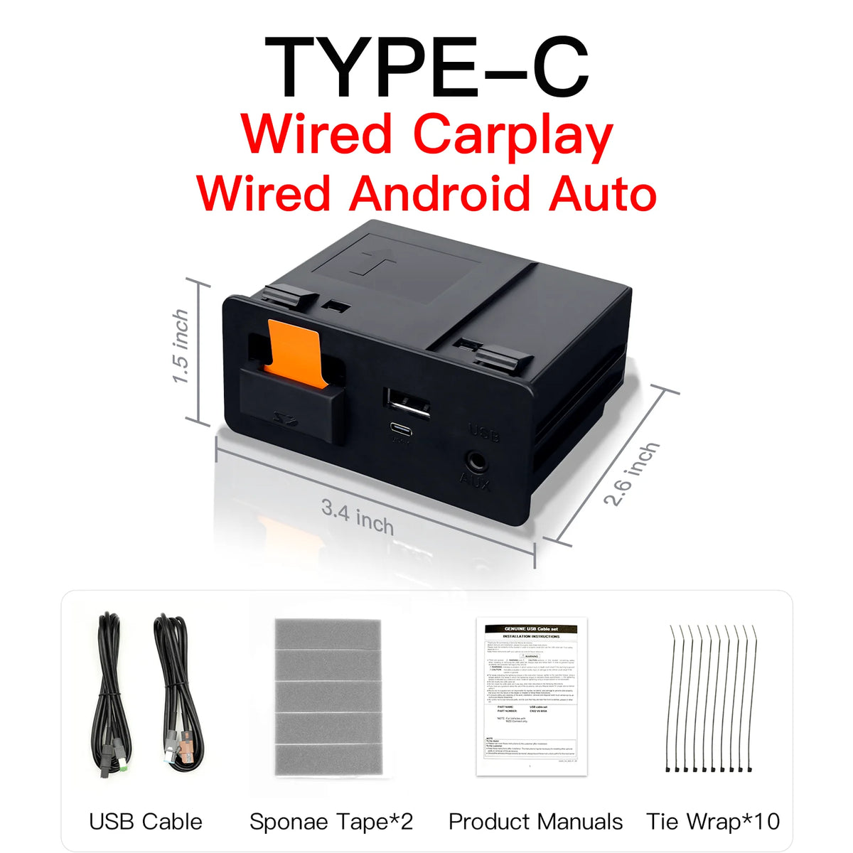 Wireless CarPlay and Android Auto Adapter for Seamless Smartphone Integration