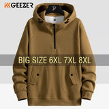 Men's Drop Shoulder Hooded Sweatshirt – Casual Autumn & Winter Pullover