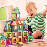 Magnetic Building Blocks Set - STEM Educational Toys for Kids with Big & Mini Pieces