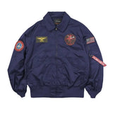 Men’s Lightweight Flight Bomber Jacket – Water-Repellent Military Style for Spring & Fall
