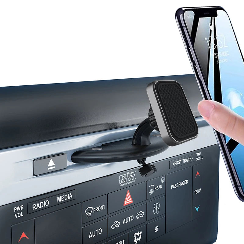 Soporte universal para teléfono con ranura para CD: soporte seguro y manos libres para teléfono en el automóvil