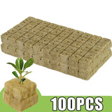 Rockwool Seed Starter Cubes for Hydroponics – Soilless Germination Plugs for Rapid Root Growth