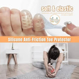 Transparent Silicone Toe Protectors – Breathable Blister & Callus Prevention Sleeves (20 Pack)