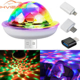 USB Car Ambient LED Light - RGB Music Sync Party Light with Multi-Interface