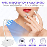 Portable UV LED Nail Lamp – Rechargeable Gel Nail Dryer with Timer & Flexible Neck