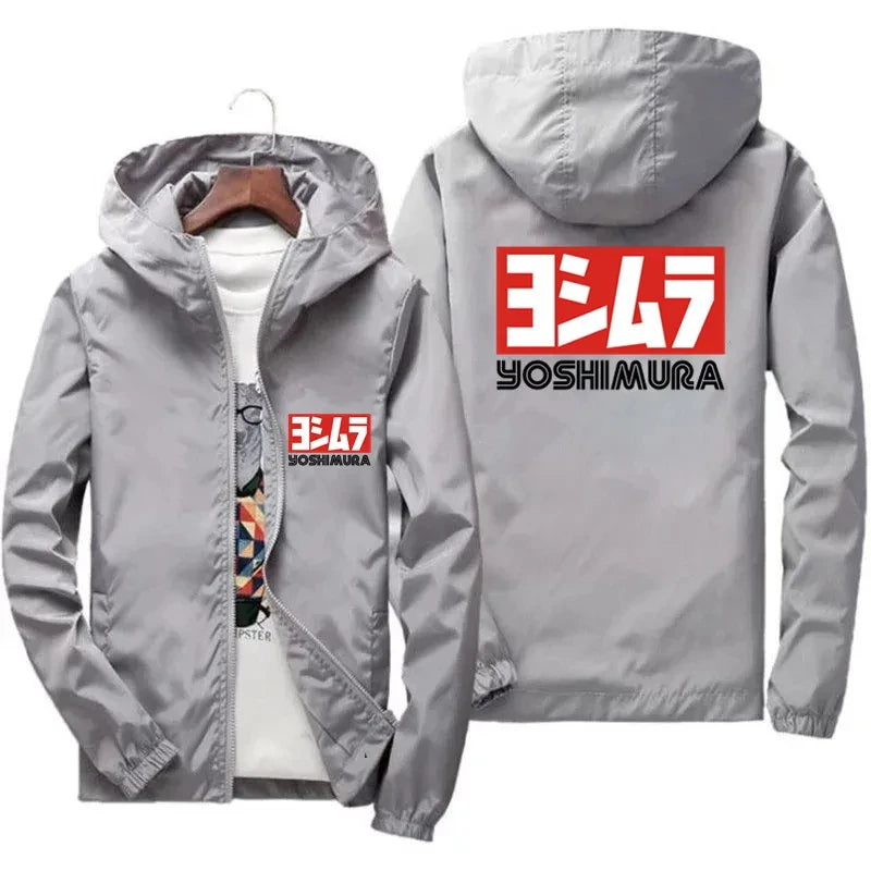 Men's Yoshimura Japanese Pilot Jacket – Windproof Hooded Spring Jacket