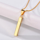 Personalized Engraved Name Necklace – Custom Stainless Steel Pendant for Men & Women