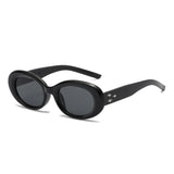 Y2K Oval Steampunk Sunglasses – Retro Vintage Shades for Men & Women