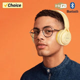Macaron Wireless Bluetooth Headphones with Microphone - Dual Mode Gaming Headset for Kids & Adults