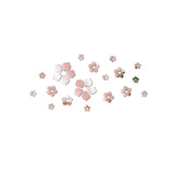 Pegatinas de pared con espejos florales: decoración para el hogar y la habitación