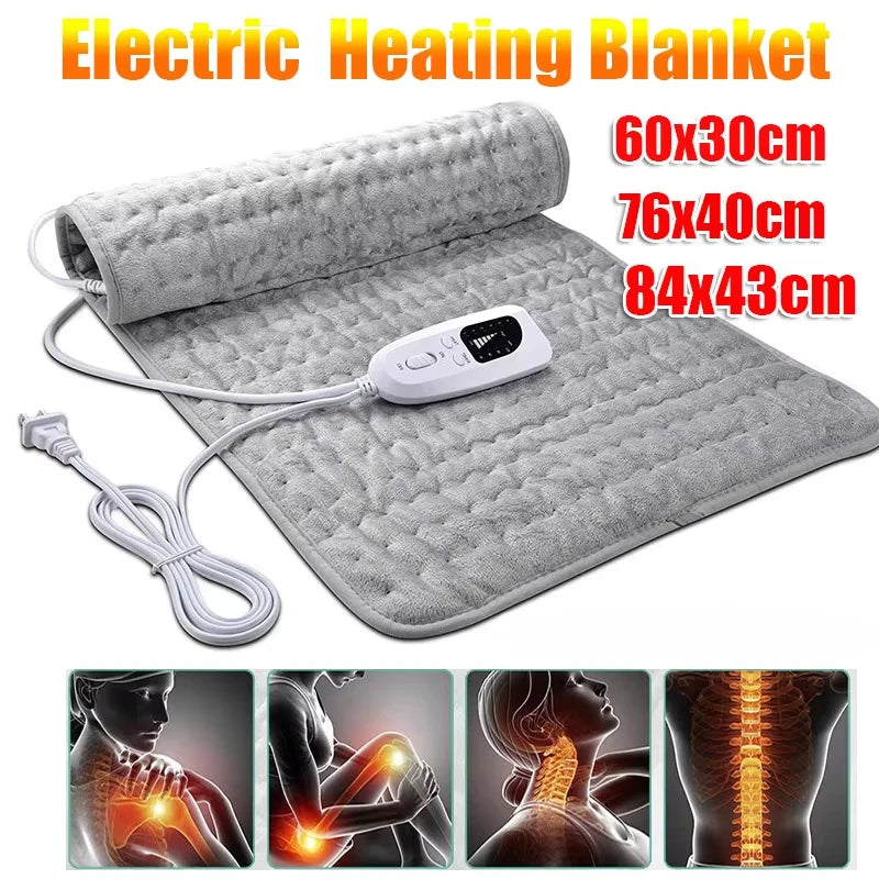 Electric Heating Pad for Back Pain Relief – Large Moist & Dry Heat Therapy Mat with Adjustable Temperature & Auto Shut-Off