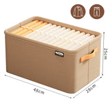 Foldable Dustproof Clothes Storage Bag with Handle for Bedding & Quilts