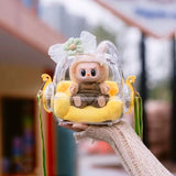 17cm Labubu Doll Storage Bag – Cute Transparent Crossbody Bag for Collectibles