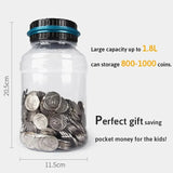 Digital Coin Counter Piggy Bank – LCD Money Saving Jar for Coins & Cash