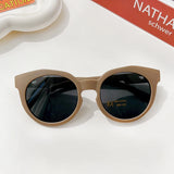 Gafas de sol redondas esmeriladas vintage para niños con protección UV400: protección solar elegante para niños