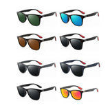 Gafas de sol polarizadas clásicas de moda para hombres y mujeres: gafas de sol cuadradas con protección UV400