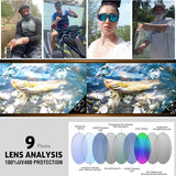 Gafas de sol polarizadas para hombre: protección UV de alta definición para actividades al aire libre y deportes