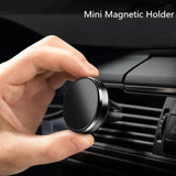 Soporte magnético para teléfono de coche: soporte para rejilla de ventilación, rotación de 360°, agarre magnético seguro