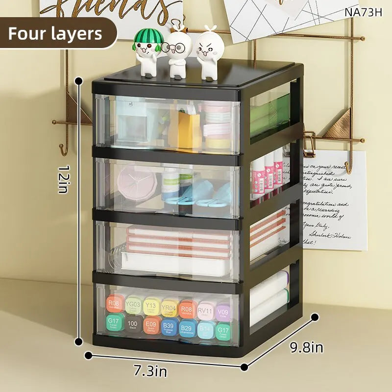 Cajones de almacenamiento apilables de varios niveles: organizador que ahorra espacio para el hogar y la oficina