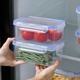 Airtight Plastic Food Storage Container with Lid – Microwave-Safe Fridge Organizer Box